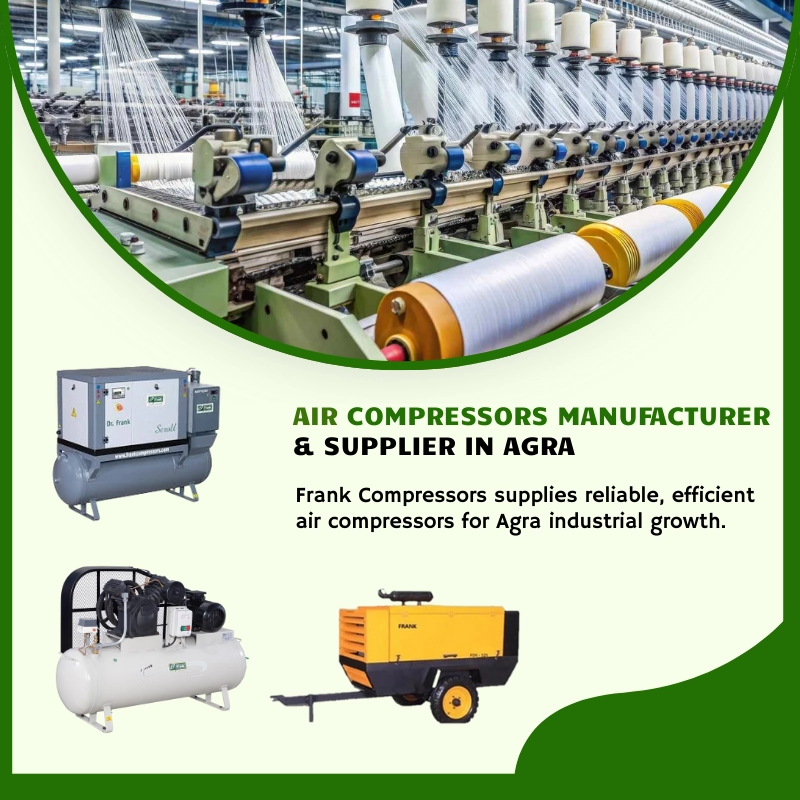 Trusted air compressor suppliers in Agra offering sales, service, and support for industrial needs