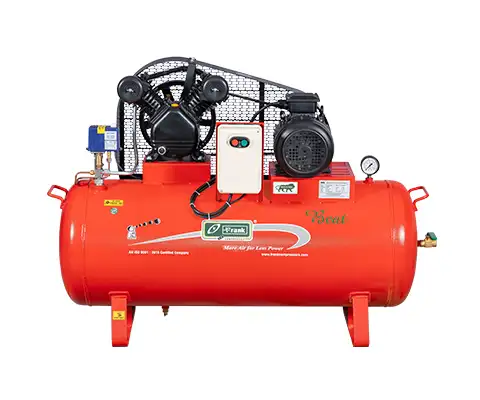 Frank Beat 10-30S Air Compressor - red tank-mounted reciprocating compressor

