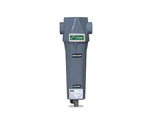 Front view of Frank FMF 170 industrial compressed air filter for larger compressor systems
