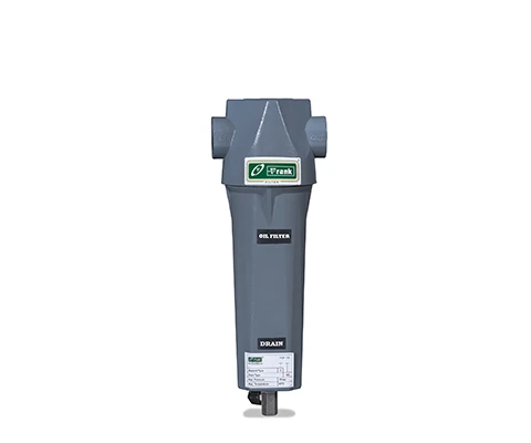 Front view of Frank FOF 170 oil removal compressed air filter for larger air systems
