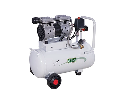 Frank OF 10D-30 horizontal tank oil free reciprocating air compressor for clean compressed air
