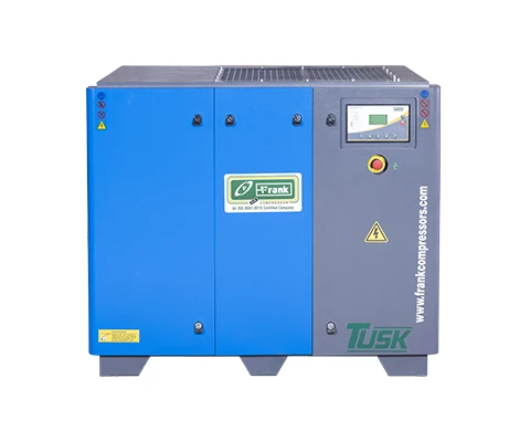 Frank Tusk Blue 40-60HP rotary screw air compressor for high demand industrial applications
