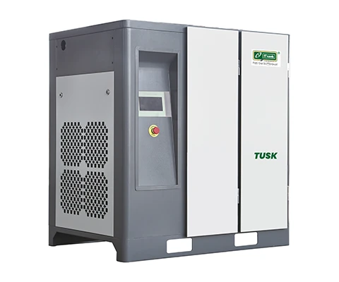 Frank Tusk base mounted rotary screw air compressor without receiver tank for factory use
