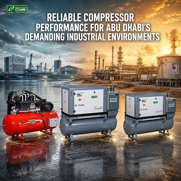Frank Compressors delivers reliable air compressor performance across Abu Dhabi harsh weather conditions
