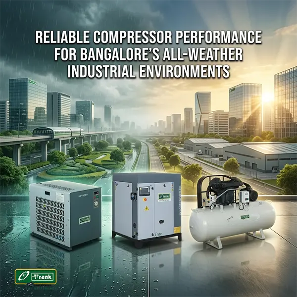 Durable dust proof industrial air compressors designed for harsh environments in Bangalore industries