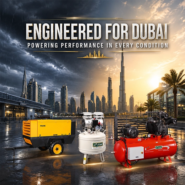 Frank Compressors delivers high performance air compressors suited to Dubai industrial conditions