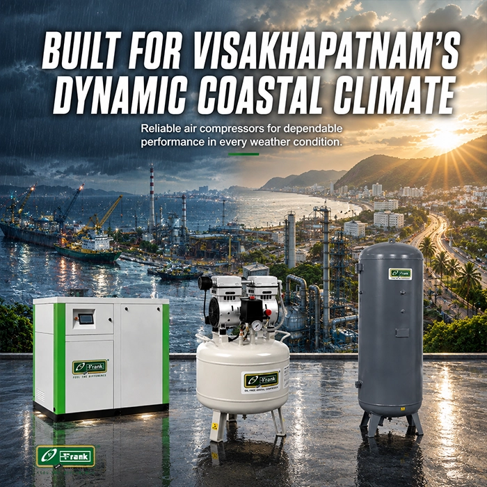 Air compressor systems engineered for high humidity salinity and heat in coastal Vizag