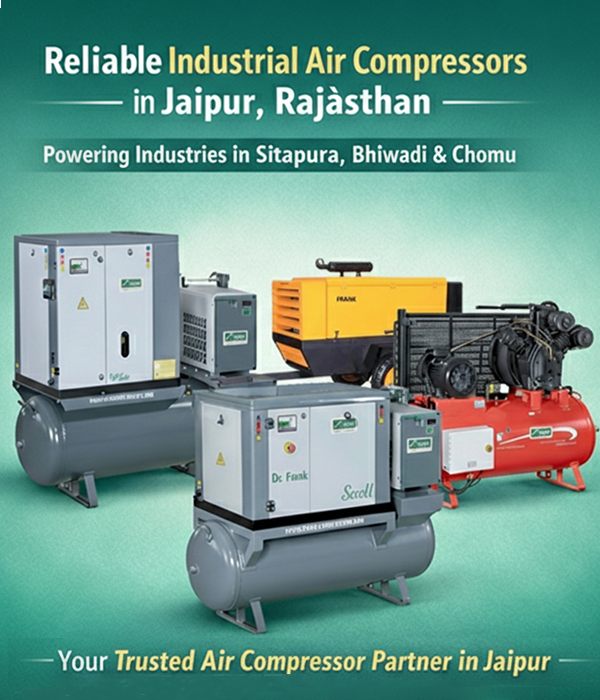High-quality industrial air compressors in Jaipur designed for efficiency and durability