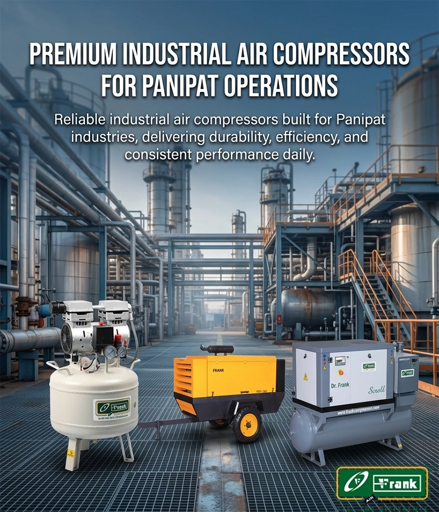 Top-rated industrial air compressor systems for Panipat's growing textile market