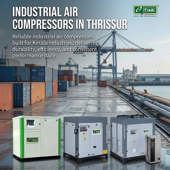 The most reliable industrial air compressor solutions available in Thrissur.